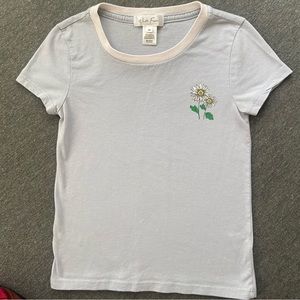 Blue sunflower shirt